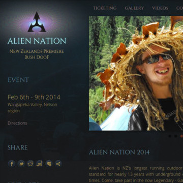Alien Nation 2014 home page