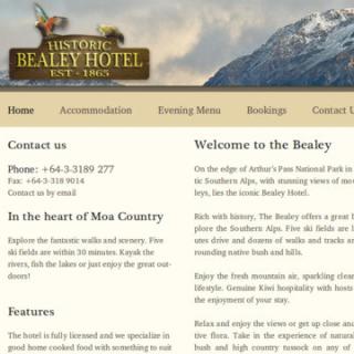 Bealy Hotel home page